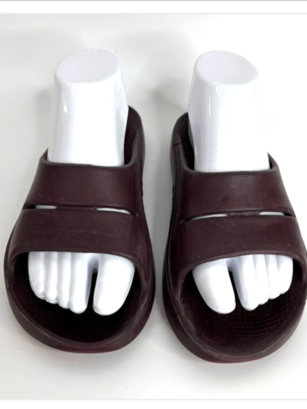 OOFOS OOahh Sandal EU 39 Recovery Slide Comfort Cushioned Shoes M 6 W 8 Burgundy